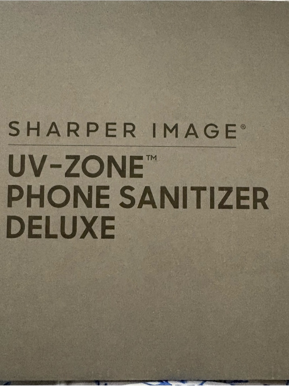 Sharper Image UV-Zone Phone Sanitizer Deluxe - Gray